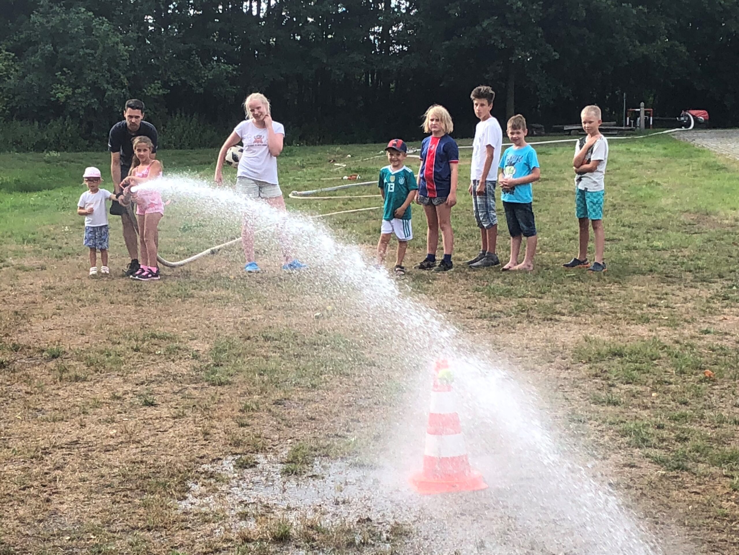 Wasser war das zentrale Element beim Spaßnachmittag